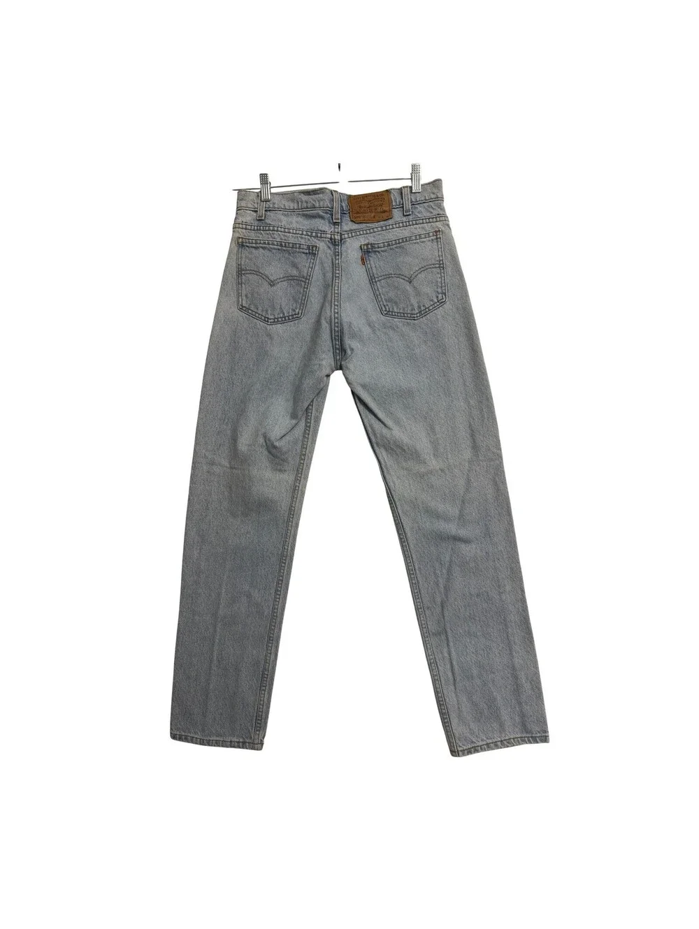 Vintage Levi's 505 Orange Tab USA Jeans Men's 33x32 Light Wash Straight Leg